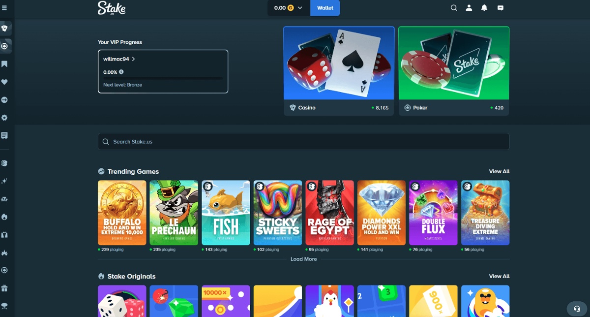 Stake.us Ethereum casino